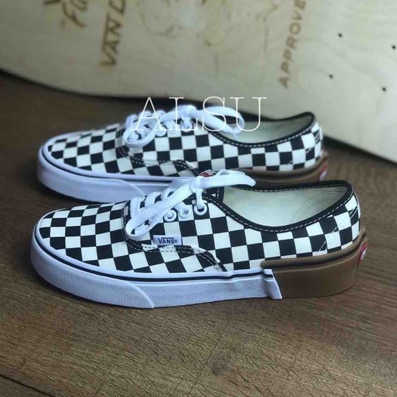 vans gum block checkerboard